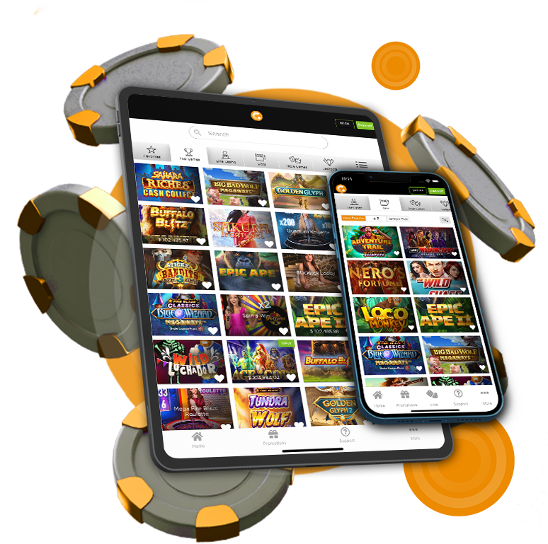 Mobile casino app preview